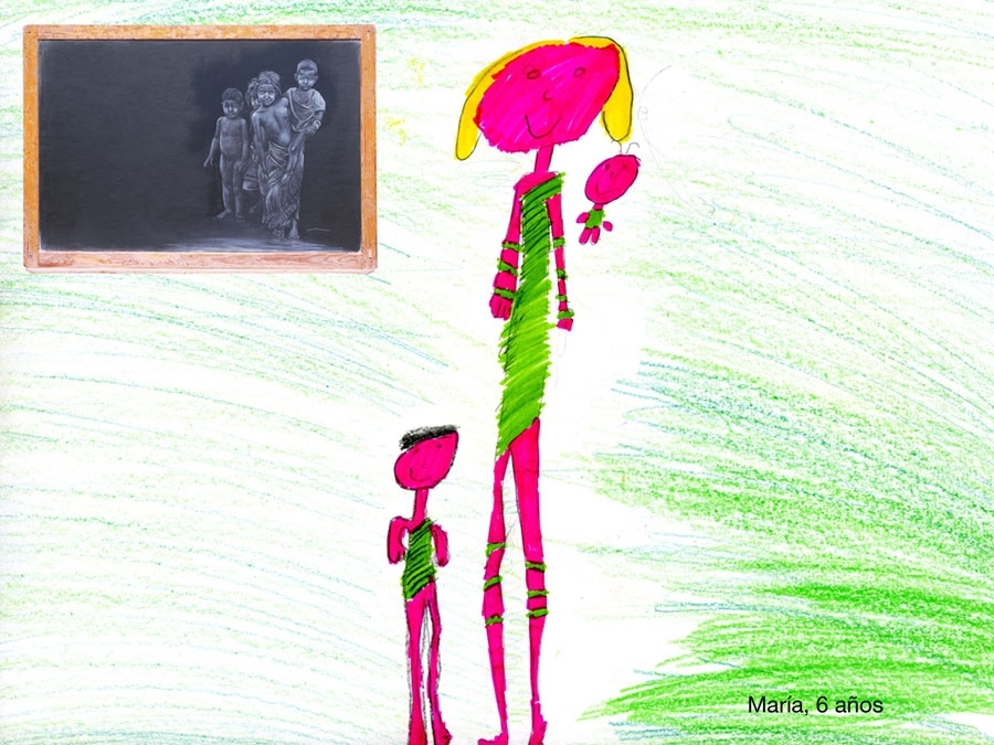 mueble Adelaida directorio Dibujos de los cuadros realizados por niños/as | Siro López